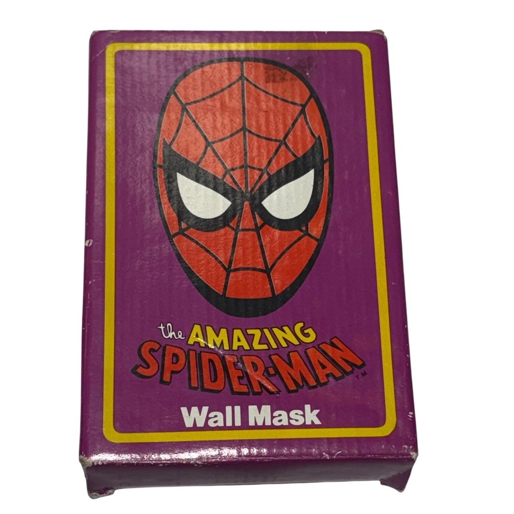 VTG Marvel Hamilton Spider-Man Wall Ceramic wall Mask P6812 1990